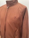 xxl  waist band  vintage  Urban Village Vintage  urban village  skinhead  Size XXL  retro  MOD  mens  lining  Jacket  Harrington Jacket  harrington  elasticated  Cotton  checked  check lining  brown  ben sherman  2xl