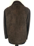 womens jacket  womens  vintage  Urban Village Vintage  Suede Jacket  Suede  knit collar  Jacket  Frank Bryan Leathercraft  collar  coat  brown  blazer jacket  70s  1970s  14
