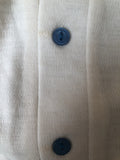 Urban Village Vintage  emroidered logo  White  vintage  Three button  sportswear  polo top  mens  M  indigo  badminton