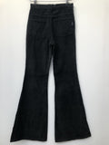 1970s High Waisted Flared Corduroy Trousers - Size UK 8 - W26 L32