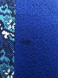 womens  vintage  Urban Village Vintage  retro  patterned  dress  collar  button front  blue  60s  1960s  14