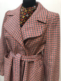 womens vintage Red Peter Robinson multi Jacket dogtooth coat 70s 1970s 12 urban village vintage