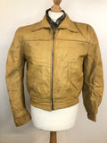 vintage  Urban Village Vintage  urban village  s  pockets  Mens Bomber jacket  mens  long sleeve  Leather Jacket  Leather  jacket  faux sheepskin  Craft Sportwear Limited  coat  camel  brown  bomber jacket  bomber  70s  1970s