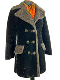 womens jacket  womens coat  womens  Winter Jacket  Winter Coat  winter  Vintage Clothing Birmingham  vintage  Urban Village Vintage  urban village  UK  style  pockets  modette  MOD  long sleeves  long sleeve  long length coat  long length  long coat  long  light brown  ladies  Jacket  faux sheepskin  faux fur  faux collar  faux  fashion  double breasted coat  double breasted  dark brown  collared  clothing  clothes  brown  black  birmingham  12