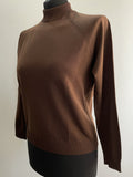 womens  winter  vintage  Urban Village Vintage  urban village  turtleneck  top  sweater  scooter  rollneck  roll neck  retro  pullover  polo neck  modette  MOD  long sleeves  Long sleeved top  long sleeve  jumper  brown  autumnal  autumn  70s  1970s