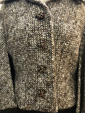 womens  vintage  Urban Village Vintage  urban village  short cape  multi  fringed  Edel Modelle  Cape Coat  cape  button down  button  brown  60s  1960s