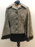 1960s Wool Cape Coat by Edel Modelle - Size UK 10