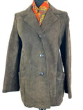 Vintage 1960s Suede Mod Jacket in Brown by Corvin - Size UK 12