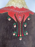 60  1960  60s  1960s  womens jacket  womens  vintage  Urban Village Vintage  Sheepskin  shearling  Jacket  hippie  embroidered trim  embroidered pattern  Embroidered  coat  brown  boho  afghan  70s  1970s  10