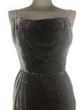 1970s Velvet Evening Dress and Waistcoat Set by Blanes London - Size UK 8