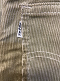zip  womens  white tab  W24 L35  W24  vintage levis  vintage  Urban Village Vintage  urban village  trousers  retro  pockets  New old stock  MOD  levis strauss  levis  L35  Khaki  green  deadstock  corduroy  corded  cord  Big E  70s  70  1970s levis  1970s