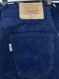 zip  womens  white tab  W24 L34  W24  vintage levis  vintage  Urban Village Vintage  urban village  trousers  retro  pockets  petite  New old stock  MOD  levis strauss  levis  L34  jeans  flares  flared  deadstock  corduroy  corded  cord  blue  70s  70  1970s levis  1970s