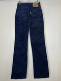 zip  womens  white tab  W24 L34  W24  vintage levis  vintage  Urban Village Vintage  urban village  trousers  retro  pockets  petite  New old stock  MOD  levis strauss  levis  L34  jeans  flares  flared  deadstock  corduroy  corded  cord  blue  70s  70  1970s levis  1970s