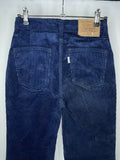 zip  womens  white tab  W24 L34  W24  vintage levis  vintage  Urban Village Vintage  urban village  trousers  retro  pockets  petite  New old stock  MOD  levis strauss  levis  L34  jeans  flares  flared  deadstock  corduroy  corded  cord  blue  70s  70  1970s levis  1970s