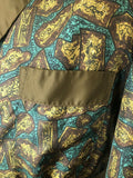 vintage  urban village  smoking jacket  silky  silk  sammy  robe  print  pockets  paisley  mens  made in britain  long sleeves  Long sleeved top  long sleeved  long sleeve  dark brown  belted jacket  belted  belt detail  belt  60s  1960s