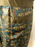 vintage  urban village  smoking jacket  silky  silk  sammy  robe  print  pockets  paisley  mens  made in britain  long sleeves  Long sleeved top  long sleeved  long sleeve  dark brown  belted jacket  belted  belt detail  belt  60s  1960s